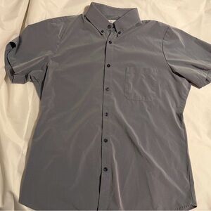 Mizzen+Main Charcoal Button-Down Shirt TRIM FIT